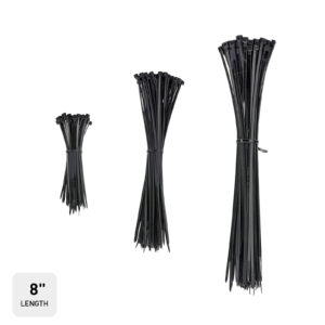 8" Fasteners Zip Ties - Bag of 100