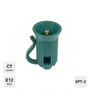 Christmas Lights C7/E12 Replacement Sockets SPT-2 Pack of 25